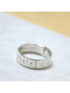 Bague à graver 5,5 mm en argent ou plaqué or