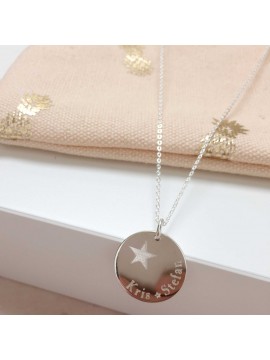 Médaille étoile décentrée