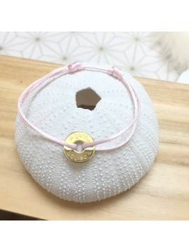 Bracelet médaille jeton 15 mm à graver