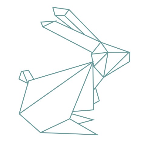 thème origami : Lapin