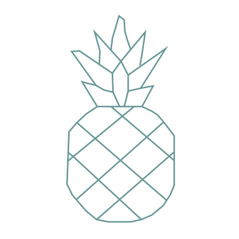 thème origami : Ananas