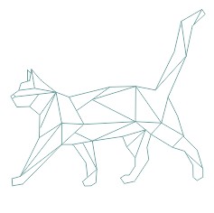 thème origami : Chat